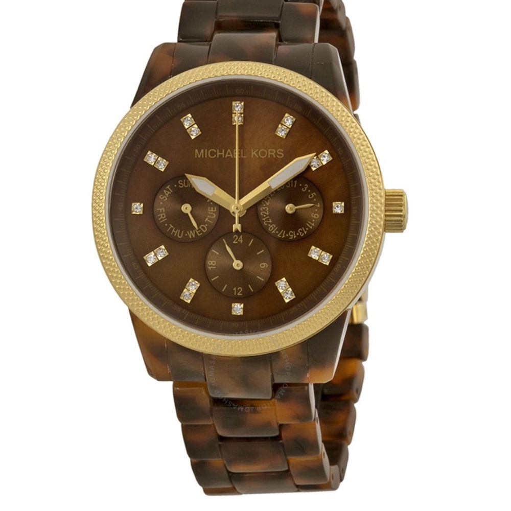 MICHAEL KORS Jet Set Tortoise Shell Ladies Watch